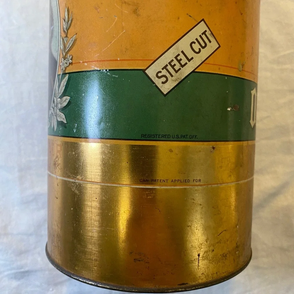 Antique Old Master Coffee Tin 3 Lb BB Co Blodgett Beckley Royal Tender Steel Cut